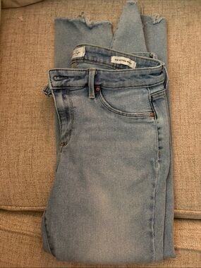 Jessica Simpson Light Blue High-Rise Straight Jeans